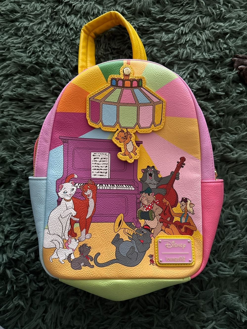 Disney Loungefly Aristocats Kittens Piano Mini Backpack NWOT